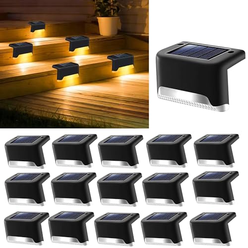 BRITSPEAR Solar Light Outdoor Garden Waterproof Stair Deck Pool Patio Fence Gate Yard Floor Step Railing Window Balcony Sunlight Pathway (16, Standard) - Image 1
