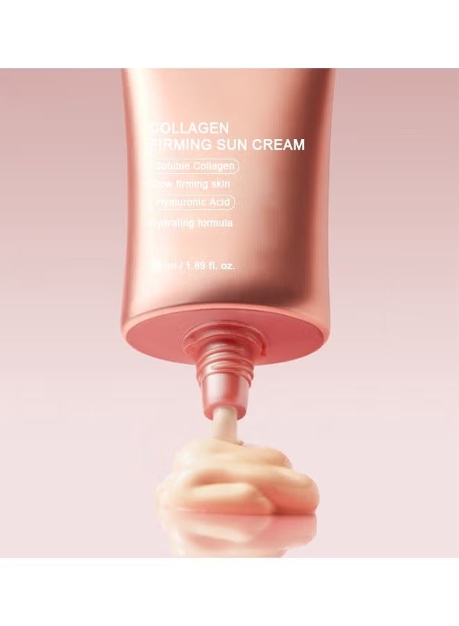 Medicube Collagen Firming Sun Cream 50ml, SPF50+ PA++++, Collagen Complex Water Resistant Sunscreen for Men and Women, Whitening, Wrinkle Improvement and UV Protection - Image 2