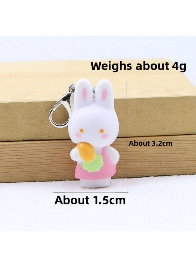 Creative Variety Kitten Cat Zipper Pull Head Doll DIY Necklace Hanging Accessories Doll