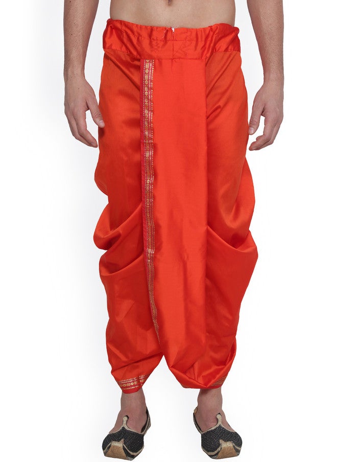 SOJANYA Orange Dhoti Pants - Image 1