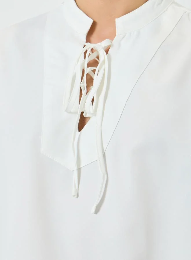 Take Two  Men White Linen Top and Pants Co-Ords for Men | Best Price UAE