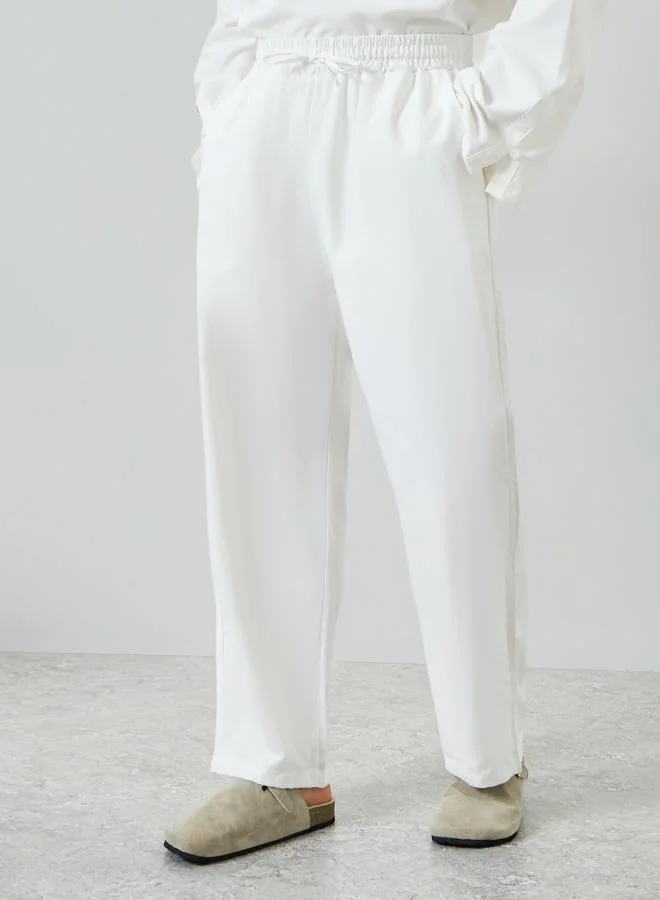 Take Two  Men White Linen Top and Pants Co-Ords for Men | Best Price UAE