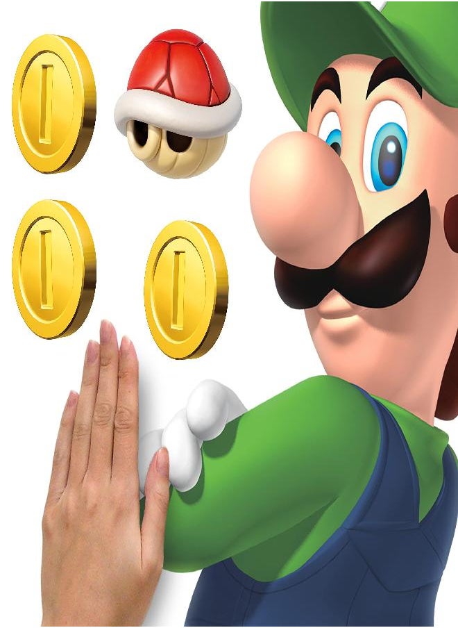 RoomMates RoomMates RMK5223GM Super Luigi and Mario Peel and Stick Wall Decals, red, Green, Yellow  - Image 3