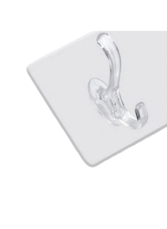 Wall Mounted Coat Rack PVC Strong Stable Multifunctional Simple Wall Hanger with 3 Hooks for Clothes Hats