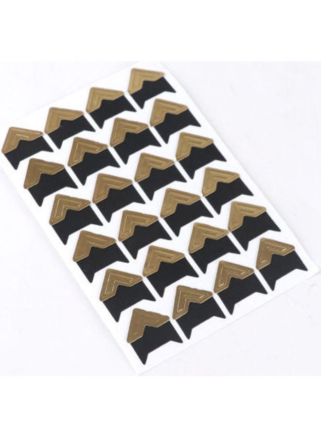 NIBEMINENT DIY Vintage Corner Craft Paper Stickers For Photo Album Multicolour