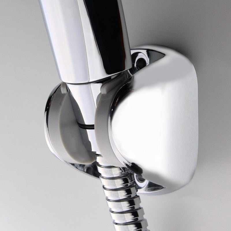 Wall Mounted Shower Holder for Handheld Shower Head, Height Adjustable Shower Holder - Large Angle Adjustable to Meet Any Bathroom - Chrome - Image 3