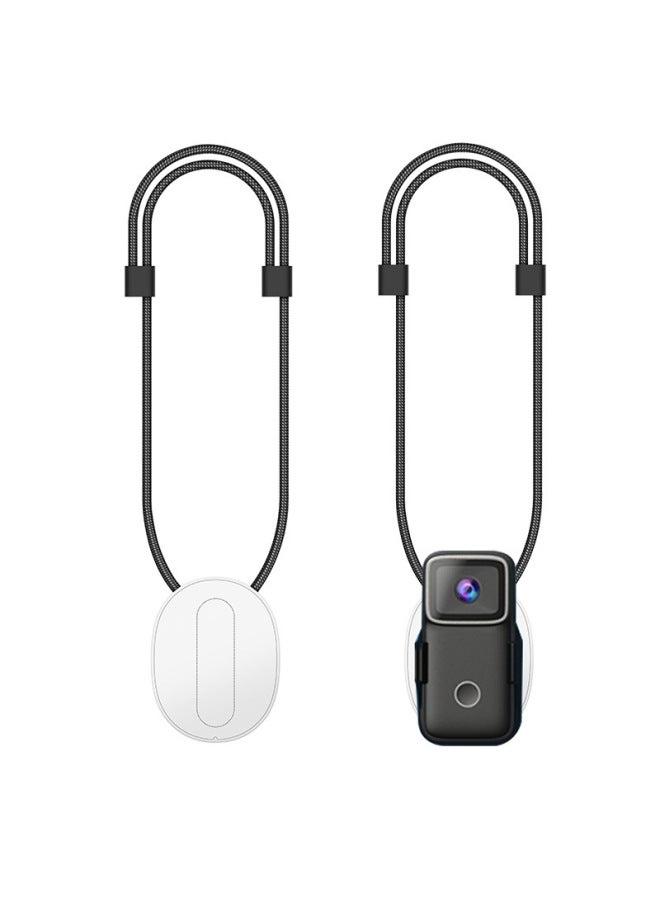 Generic SJCAM C100/C200/C300 Special Magnetic Lanyard Liberation Fixed Back Clip Running Record Camera-Color:C200 Magnetic Lanyard Set Black  - Image 5