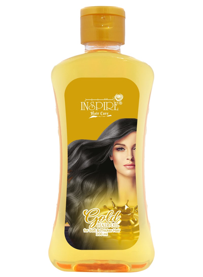 Inspire Gold Hair Oil 200ML - Image 1