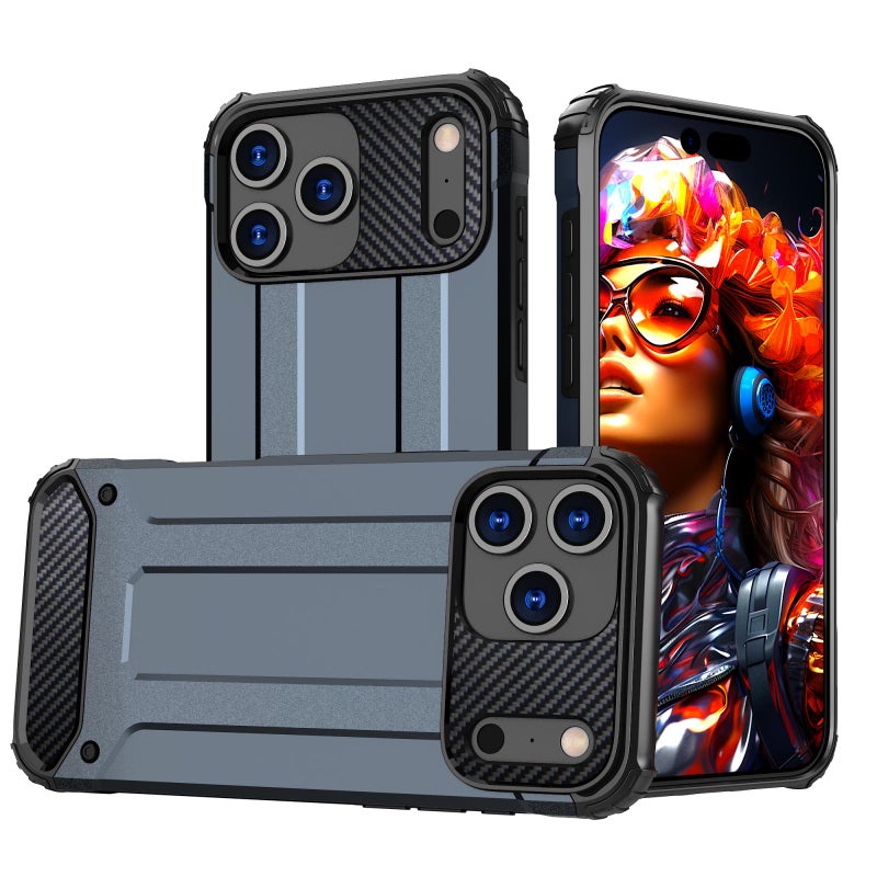 إيروريكس جراب هاتف Magic Armor TPU لهاتف iPhone 17 Pro Max (أزرق داكن) - Image 1