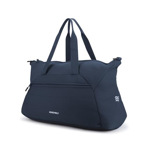 THE ASSEMBLY Assembly Premium Duffle Bag for Men and Women | Large Weekender Bag (45 Liters) | with Attachable Shoulder Strap Cabin Bag | Blue | Float - Image 1