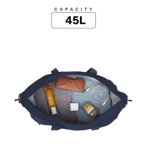 THE ASSEMBLY Assembly Premium Duffle Bag for Men and Women | Large Weekender Bag (45 Liters) | with Attachable Shoulder Strap Cabin Bag | Blue | Float - Image 4
