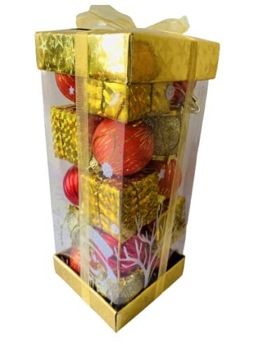Lazybeee LAZYBEEE 20 pcs Christmas Big Ball Gift Box Ornaments Christmas Tree Ornaments Christmas Decoration Tree Balls for Christmas Xmas Tree  - Image 4