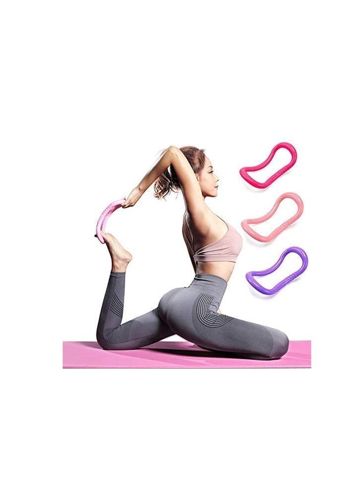 Generic Yoga Ring Pilates Training Ring for Back and Leg Pain Home Workouts Gym for Stretches and Strengthen Chest Thighs  - Image 2