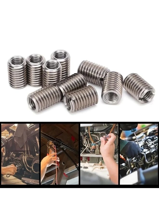 12pcs M6 M8 Threaded Inserts 15mm Stainless Steel Internal External Slot Fasteners - Image 3