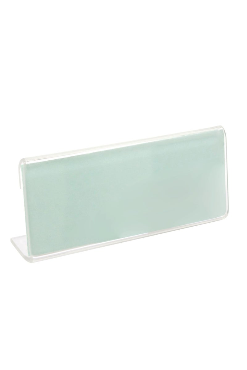 Name Holder 3.7 X 1.5 in Table Top Acrylic Clear
