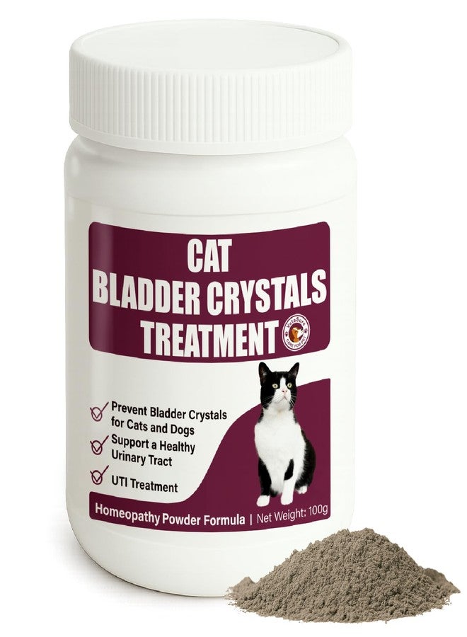 VetaSure Cat Bladder Crystals Treatment, Urinary Tract Support Cat UTI Treatment, Natural Herbal Formula Supplement for Dogs, Homeopathy Powder Formula, 100g - Image 1