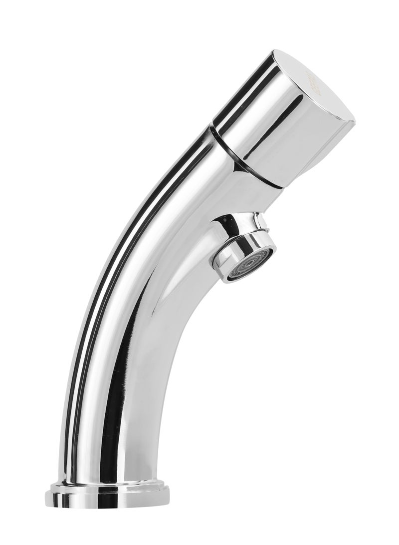GEEPAS Geepas Deck Mounted Sink Tap- Deck Mounted Tap for Washbasin, Quality Solid Brass Construction with Solid Metal Lever Knob with Chrome Finish Turn Ceramic Brass Cartridge| GSW61141 - Image 1