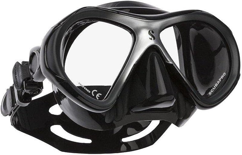 Scubapro SCUBAPRO Spectra Mini Scuba Mask with Ultra Clear Dual Lens and EZ Equalize Nose Pocket for Small Divers ClearBlue - Image 3