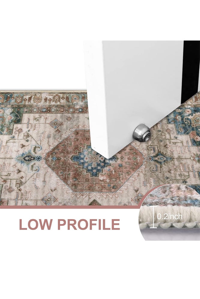 شبيلي سجادة مدخل للمنازل والمكاتب وديكور منزلي داخلي، ممسحة ترحيب من ألياف البوليستر بظهر منخفض مانع للانزلاق وقابلة للغسل، تلتقط الأوساخ والرطوبة ومناسبة للمداخل والممرات والشقق - Image 5