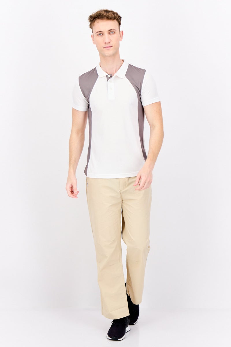 PUMA تي شيرت بولو للرجال بأكمام قصيرة مناسب للرياضة في الهواء الطلق، أبيض - Image 4