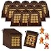 Poen 36 Set Christmas Tic Tac Toe Game Bulk Classroom Christmas Gifts for Students Gingerbread Man Tic Tac Toe Game Drawstring Bags Party Favors for Boys Girls Holiday Party Classroom Rewards Activity - Image 2