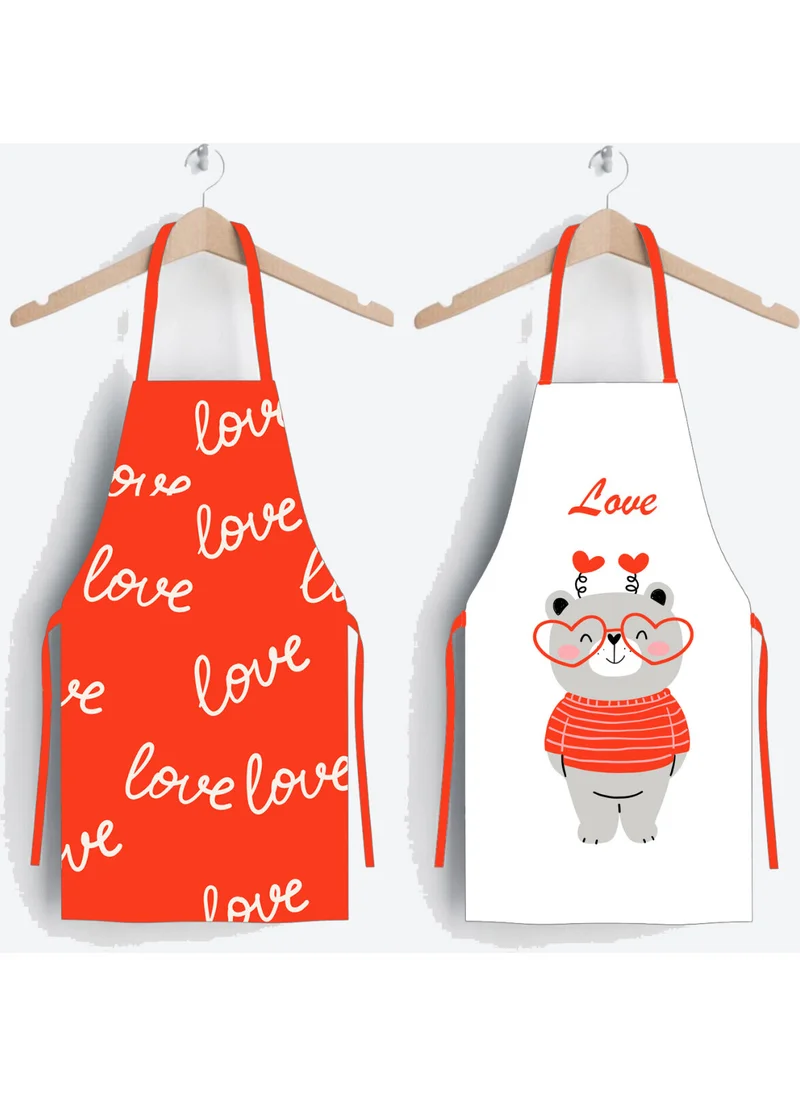 Ays Home Ayshome Home Love Set of 2 Kitchen Aprons