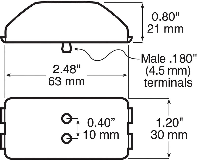 Peterson Manufacturing 153R Red LED Clearance Light - Image 2