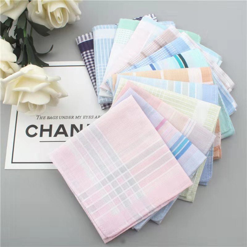 (Hanky ​​Super ) Men'S Cotton Women'S Pure Cotton Handkerchief Sweat Towel Old-Fashioned Thin - Image 1