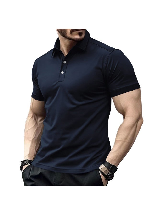 Men's Short Sleeve Polo Shirt Outdoor Sports Breathable Summer T-Shirt Flip Collar Casual Fashion Brand Clothing - Image 1