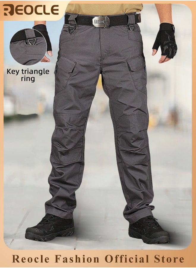 REOCLE Men s Tactical Pants Lightweight Performance Pants with Multi Cargo Pockets Anti rip Waterproof Military Combat Cargo Work Hiking Pants Best Price UAE Dubai Abu Dhabi