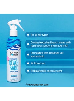 Not Your Mother's Beach Babe Sea Salt Spray (3Pack) 8 Fl Oz Texturizing Spray For Tousled Hair Add Texture And Grit To Hair With A Matte Finish  - Image 2