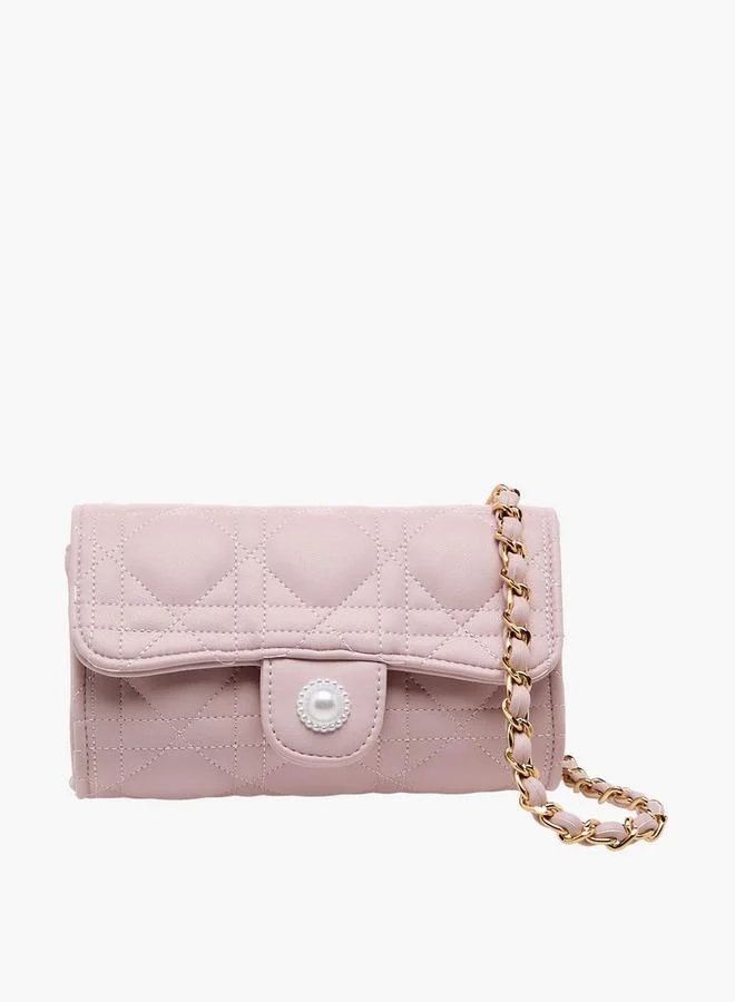 Little Missy Quilted Crossbody Bag with Chain Strap Ramadan Collection