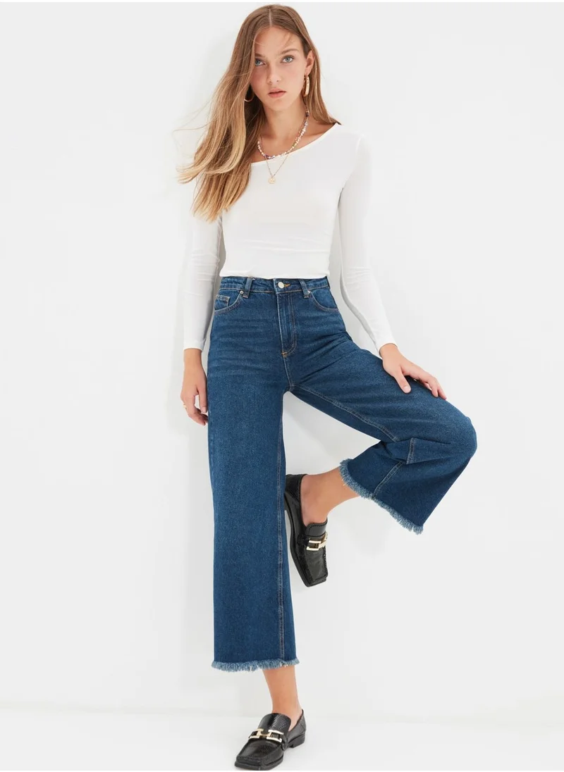 trendyol High Waist Straight Jeans