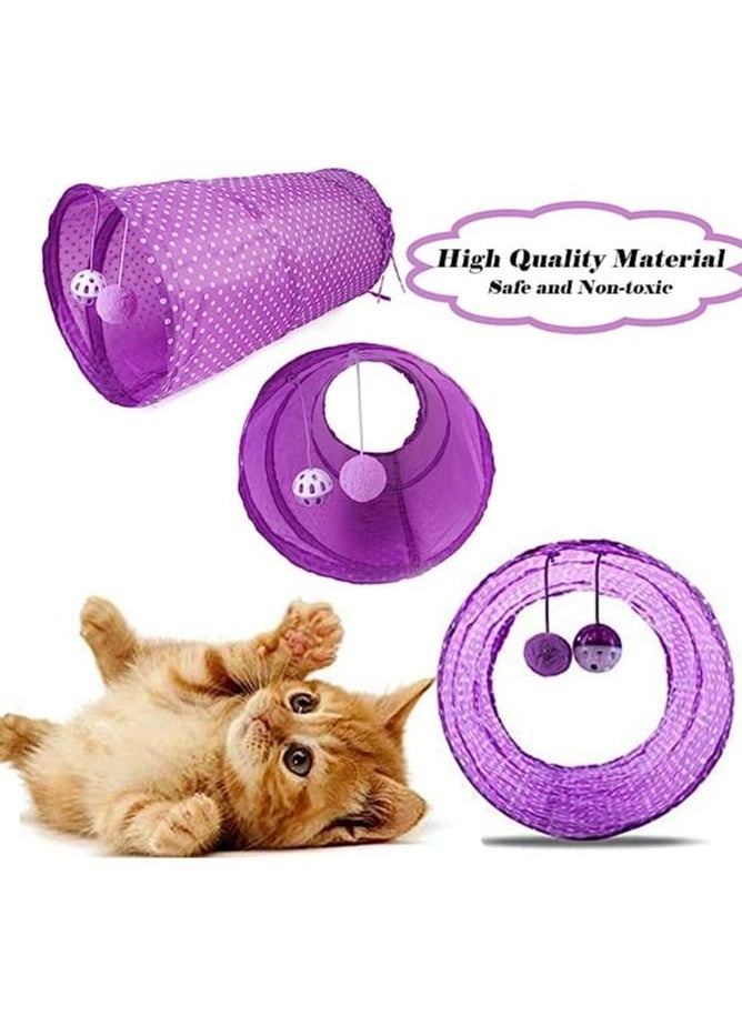 Generic - 28 Pcs Cat Toys Interactive Accessories - Cat Accessories for Indoor Cats, Kitten Toys, Cat Tunnel And Tent, Kitten Toys for Biting, Cat Toys for Kittens, Cat Toy Fish for Cat Lovers… - Image 1