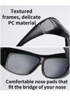 Generic 3 PCS Goggles Anti-UV Dustproof Windproof Motorcycle Sunglasses Outdoor Cycling Glasses Desert Sand Dust Mirror Bicycle Mirrors Sports Glasses Driving Night Vision Sports Safety Glasses  - Image 3