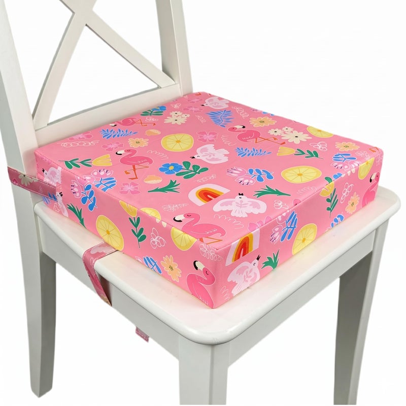 Ballad Toddler Booster Seat for Dining TablePortable Kids Booster Seat Adjustable NonSlip Lightweight Easy to Clean Pink - Image 2