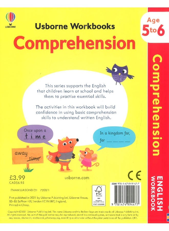 Usborne Workbooks Comprehension 5-6 - Image 2