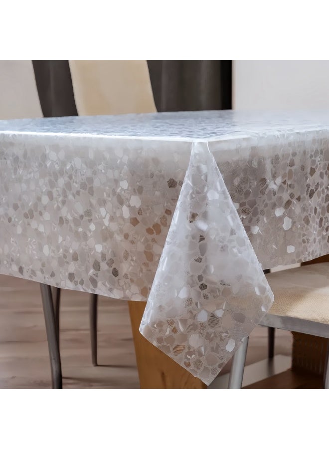 PINKSAMA Stereoscopic Tablecloth, Waterproof and Oil Resistant Tablecloth, Rectangular Plastic Tablecloth, Reusable Tablecloth, for Home or Outdoor - Image 3