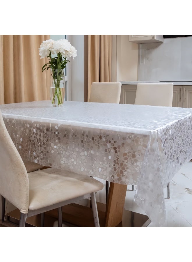 PINKSAMA Stereoscopic Tablecloth, Waterproof and Oil Resistant Tablecloth, Rectangular Plastic Tablecloth, Reusable Tablecloth, for Home or Outdoor - Image 2