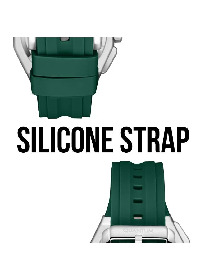 كوانتوم Men's Silicone Chronograph Watch HNG1097.356 - 47 mm