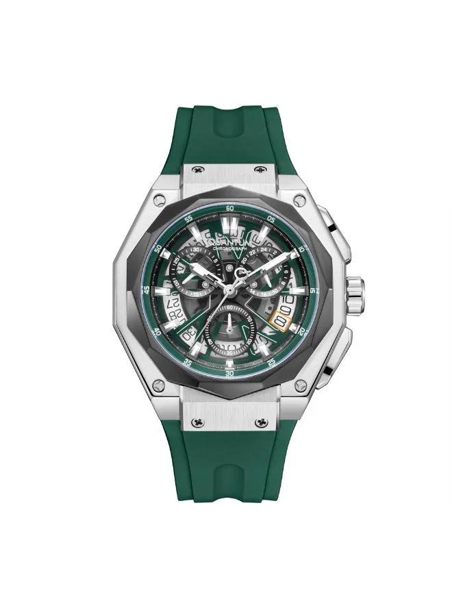 كوانتوم Men's Silicone Chronograph Watch HNG1097.356 - 47 mm