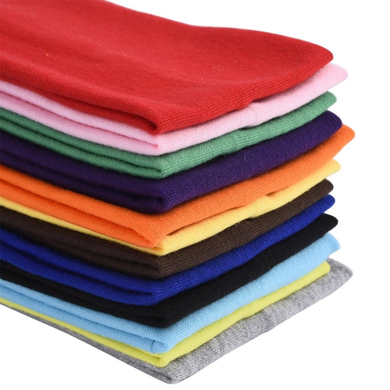 eBoot Eboot 12 Pcs Sport Headbands for Women Fabric Elastic Hair Bands Soft Cotton Cloth Stretchy Head Bands Sweat Absorption Athletic Headbands for Workout Yoga Running  - Image 2