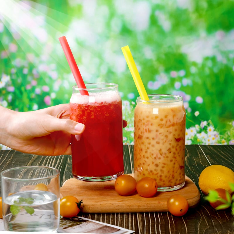 CVNDKN 50 Pcs Jumbo Smoothie Straws Disposable Plastic Colorful Boba Straws. - Image 5