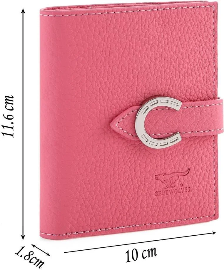سيبتولفز Leather Metal Detailed Women's Card Holder and Wallet