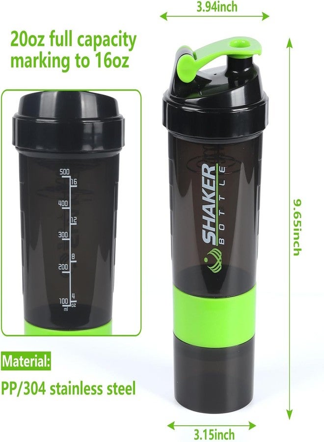 Fitness Spider Shaker Bottle Gym Shaker bottle Smart Shaker Bottles Cyclone Shaker For Pre-Post Workout Supplement Protein Shake Gym Sipper Bottle 500ml For Men & Women (Multi Color) Pack of 1 (Black) - Image 4