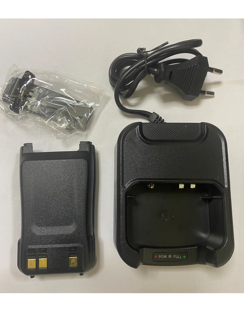 "JJCC UV-6R Dual Band FM Transceiver – 8W Power, 7.4V 1500mAh Li-Ion Battery, Compact Communication"  - Image 4