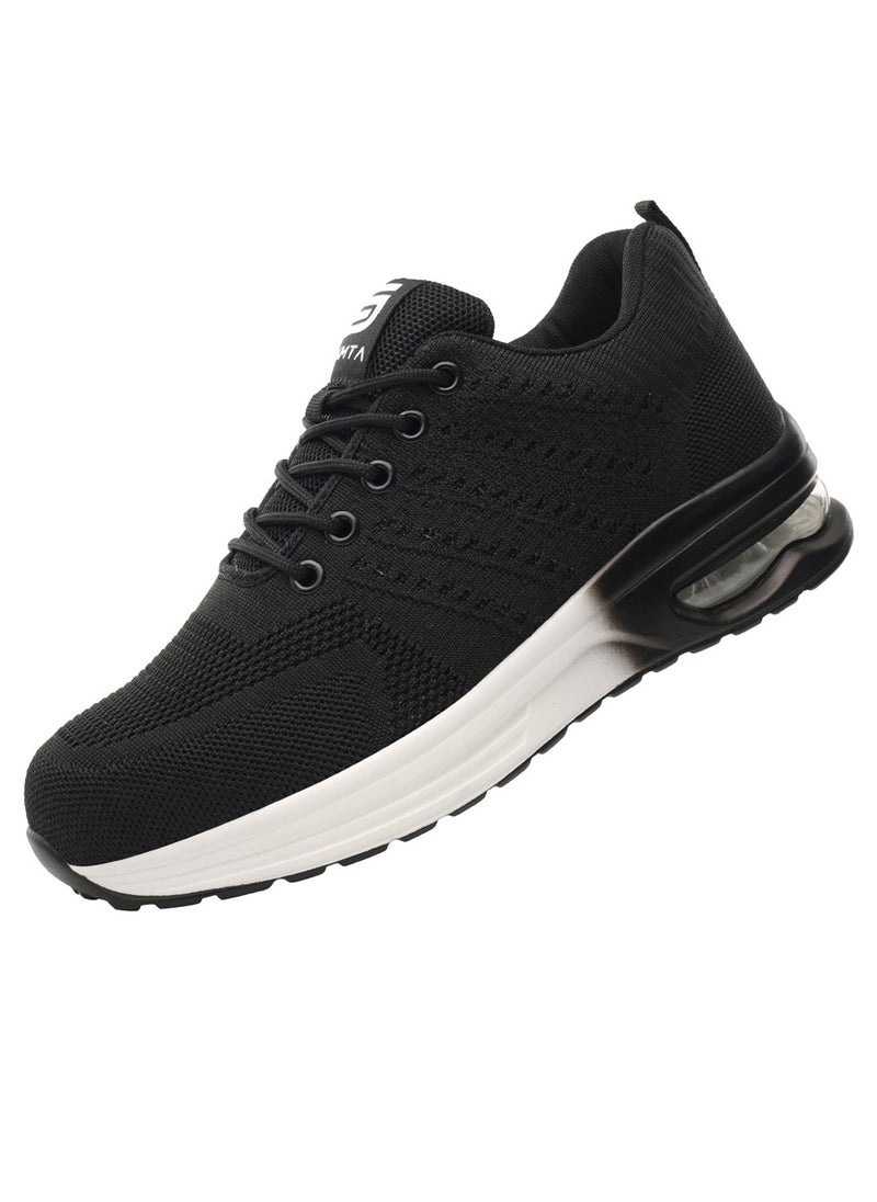 SLIMTA - SLIMTA Men Women Safety Shoes Non-Slip Steel Toe Cap Trainers Mesh Breathable Lightweight Comfortable Puncture Proof Industrial Shoes - Image 1
