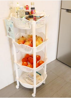 co arma 4 Tier Rose Shape Vegetable Rack with Shelves 66 cm  - Image 3