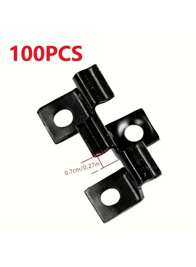 100 قطعة من مشابك أرضيات WPC مقاس 9 مم، إكسسوارات مثبتات معدنية من الفولاذ المقاوم للصدأ - Image 4