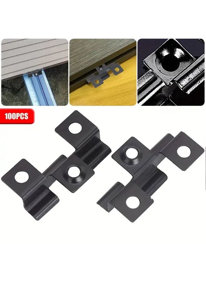 100 قطعة من مشابك أرضيات WPC مقاس 9 مم، إكسسوارات مثبتات معدنية من الفولاذ المقاوم للصدأ - Image 2
